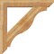 Ekena Millwork Funston Slat Rough Sawn Bracket w/ Offset Brace, Western Red Cedar, 8"W x 48"D x 48"H BKT0806X48X48FST06RWR - alternate 2